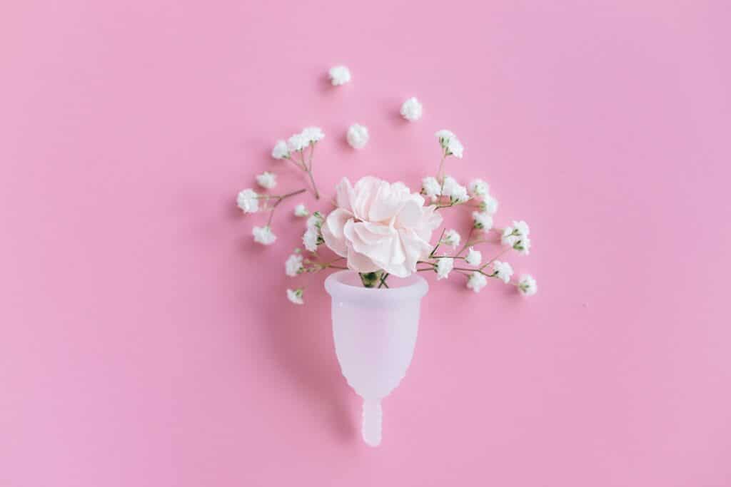 White Flowers in period cup